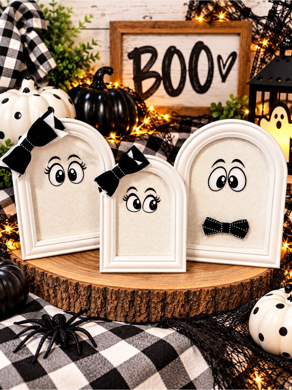 White Ghost family Frame Trio